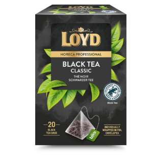 Juodosios arbatos gėrimas LOYD HORECA black, piramidės, 20 x 2g