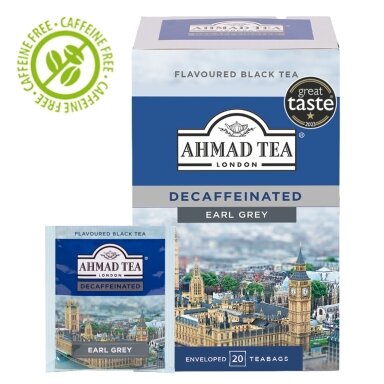 Juodoji arbata Ahmad Earl Grey be kofeino, 20vnt