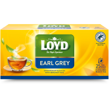 Juodoji arbata LOYD Earl Grey, 25 x 2 g