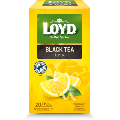 Juodoji arbata LOYD, su citrinų aromatu, 20x1.7g