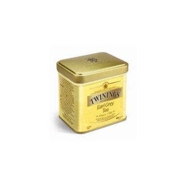 Juodoji arbata TWININGS Earl Grey, skardinė, 100 g