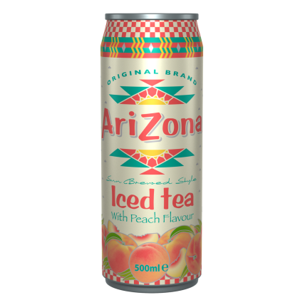 Juodosios arbatos gėrimas ARIZONA, persikų skonio, 500 ml D Juodosios arbatos gėrimas ARIZONA, persikų skonio, 500 ml D