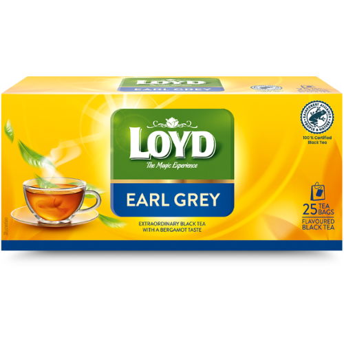 Juodoji arbata LOYD Earl Grey, 25 x 2 g