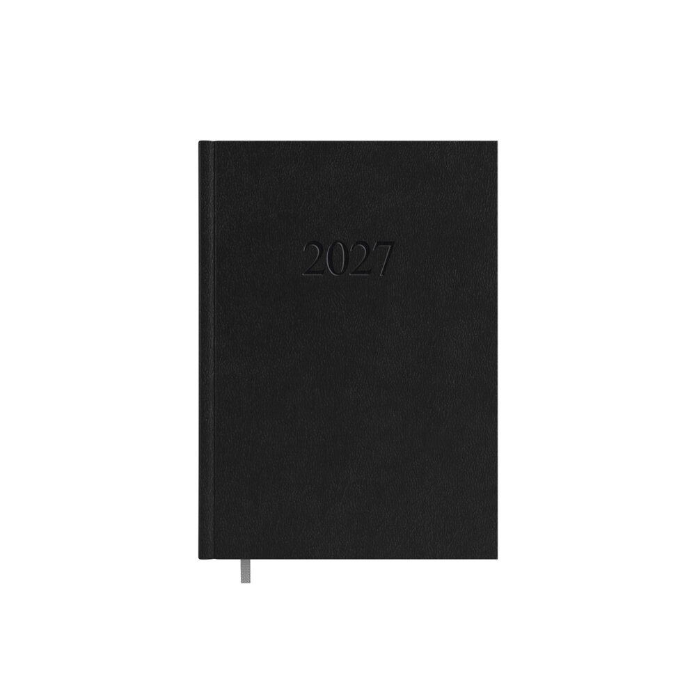 Kalendorius MANAGER Day 2027, A5, PVC, juoda Kalendorius MANAGER Day 2027, A5, PVC, juoda