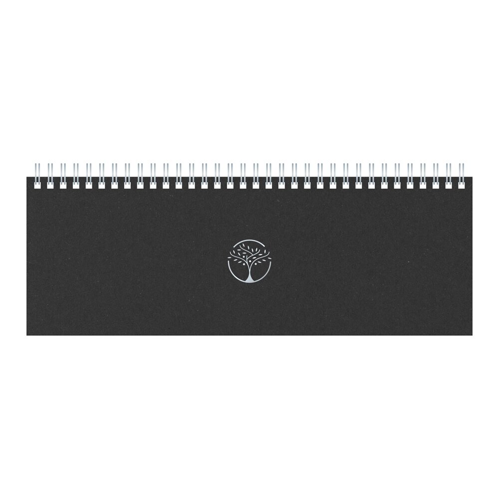 Kalendorius MEMO ECO 2027, 290 x 110 mm, kartoninis, juodos sp.