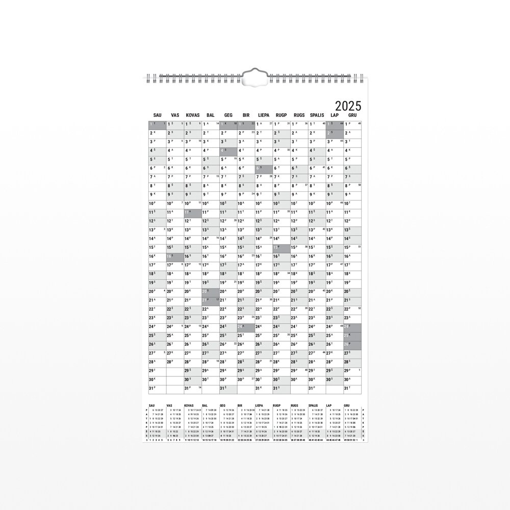 Kalendorius MONO PLANNER, 2027 2 Kalendorius MONO PLANNER, 2027 2
