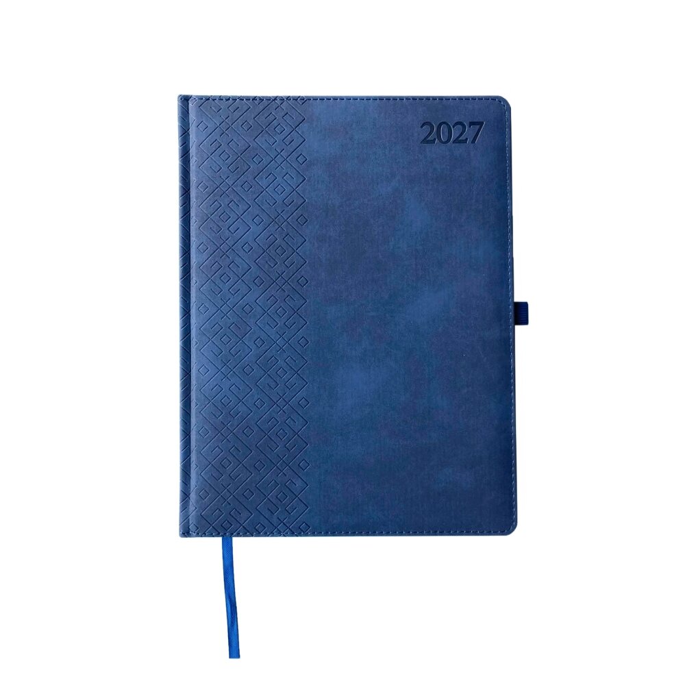Kalendorius TRADITIONAL, 2027, PU, A4, tamsiai mėlyna (Baltic)