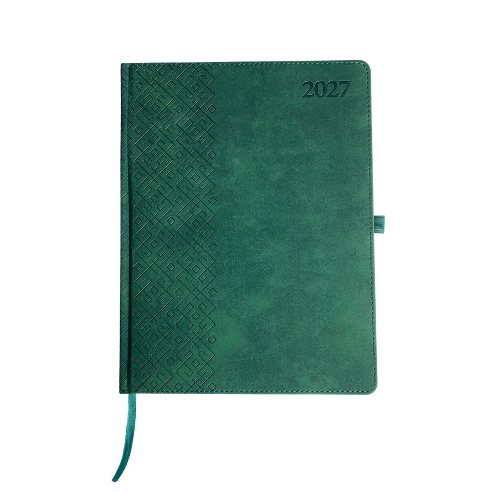 Kalendorius TRADITIONAL , 2027, PU, A4, žalia(Baltic) Kalendorius TRADITIONAL , 2027, PU, A4, žalia(Baltic)