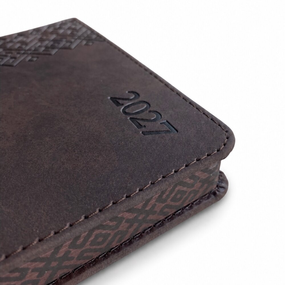 Kalendorius TRADITIONAL 2027, PU, A5, ruda 1 Kalendorius TRADITIONAL 2027, PU, A5, ruda 1