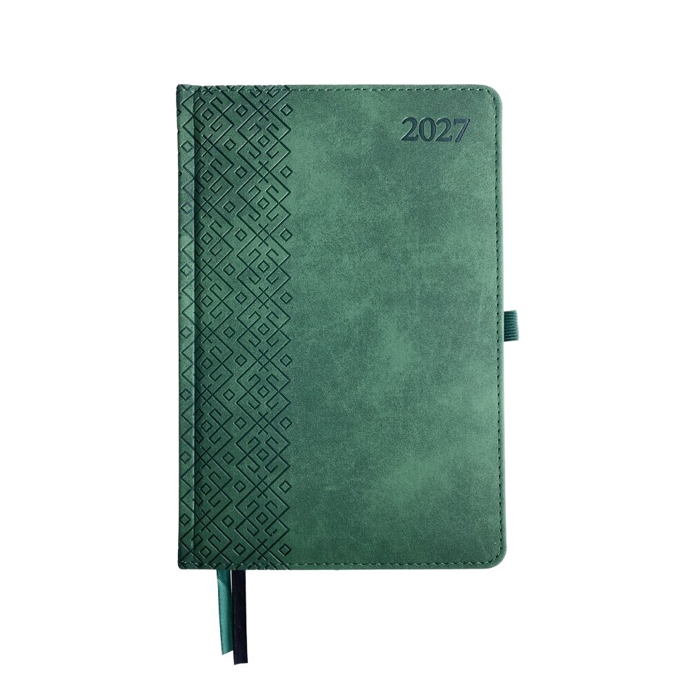 Kalendorius TRADITIONAL 2027, PU, A5, žalia LT Kalendorius TRADITIONAL 2027, PU, A5, žalia LT