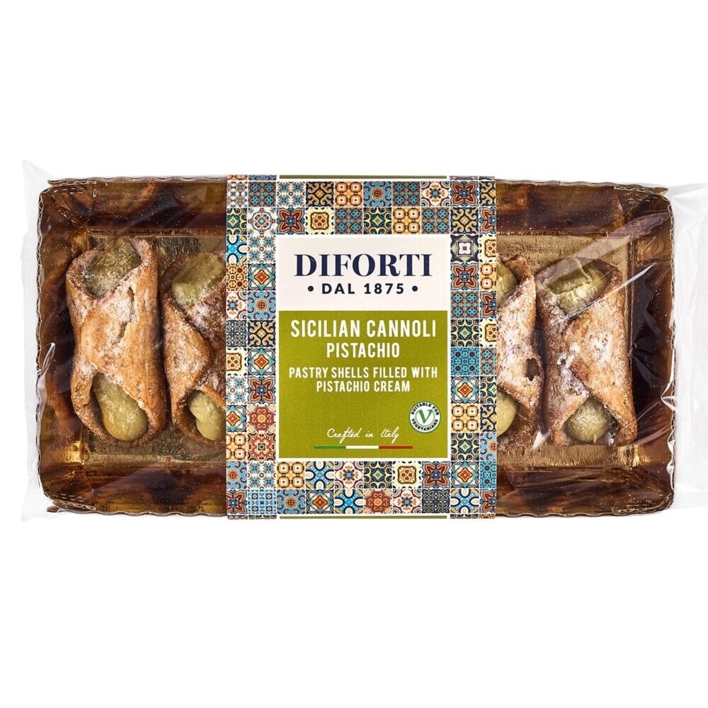 Kanoliai DIFORTI, su pistacijų kremu, 150g Kanoliai DIFORTI, su pistacijų kremu, 150g