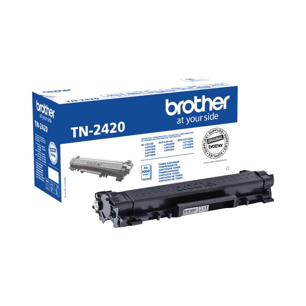Kasetė Brother TN-2420 BK 3000psl OEM Kasetė Brother TN-2420 BK 3000psl OEM