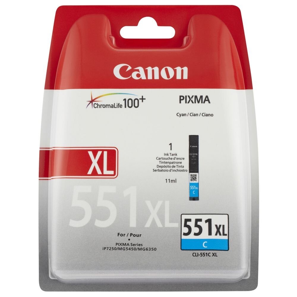 Kasetė Canon CLI-551XL CY 665 psl. OEM