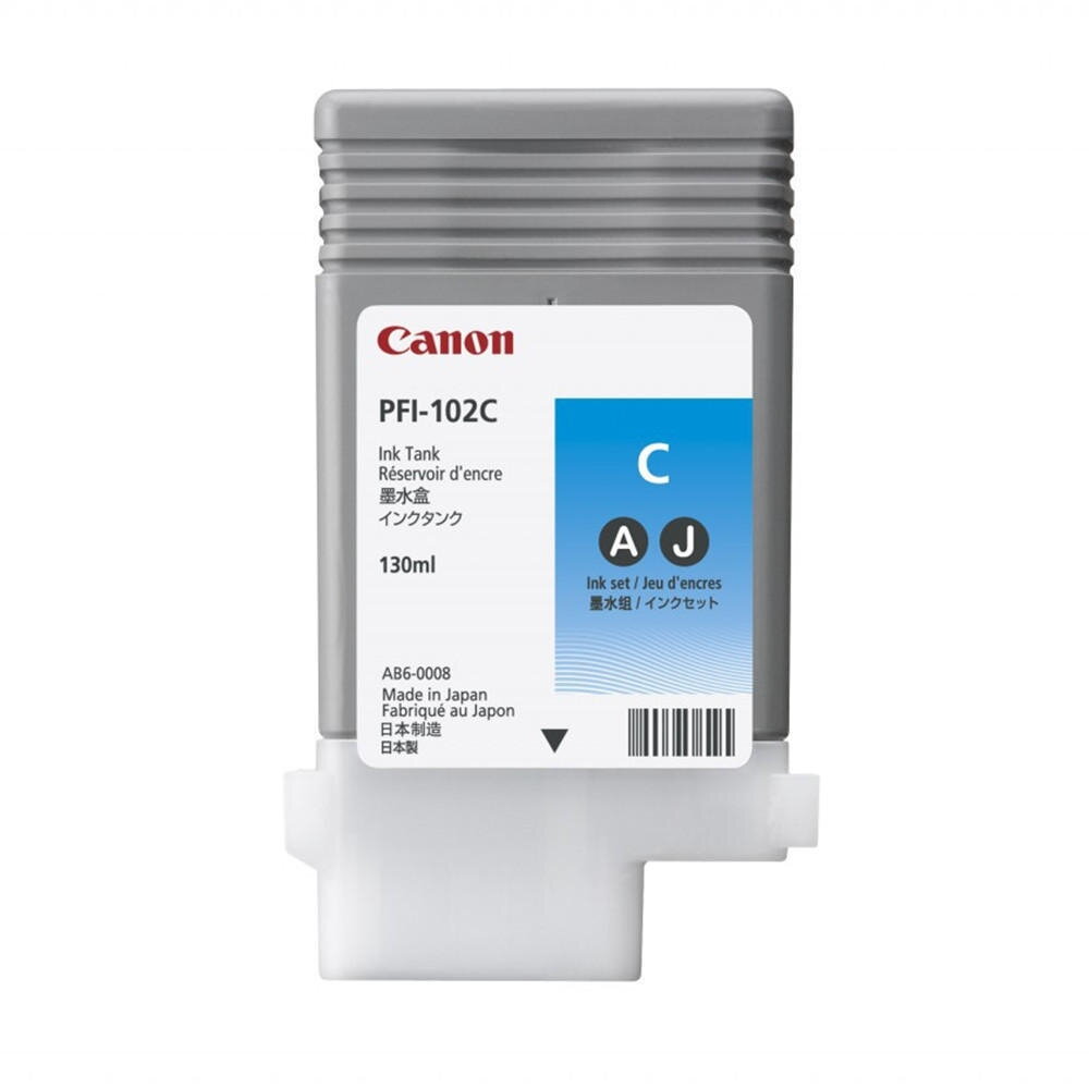 Kasetė Canon PFI-102C (0896B001) CY 130ml OEM Kasetė Canon PFI-102C (0896B001) CY 130ml OEM