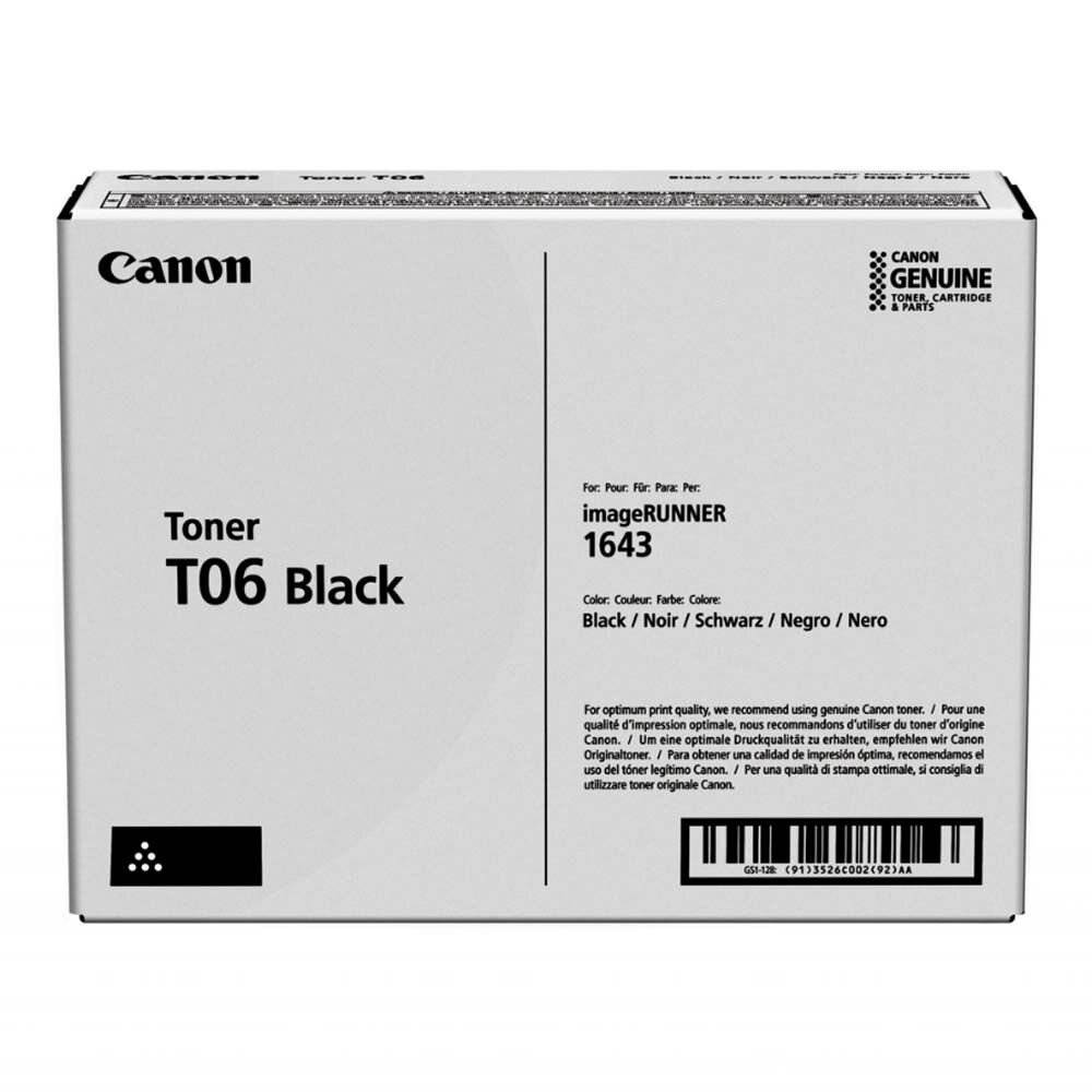 Kasetė Canon T06 (3526C002) BK 20.5K OEM Kasetė Canon T06 (3526C002) BK 20.5K OEM
