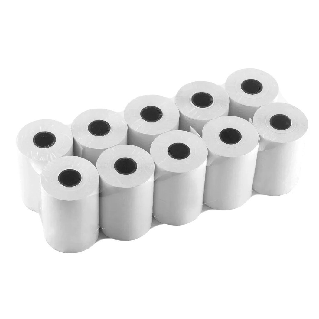 Kasos juosta, 57 mm x 18 m, terminis popierius, viensluoksnė (D40 mm), 10 vnt/pak Kasos juosta, 57 mm x 18 m, terminis popierius, viensluoksnė (D40 mm), 10 vnt/pak