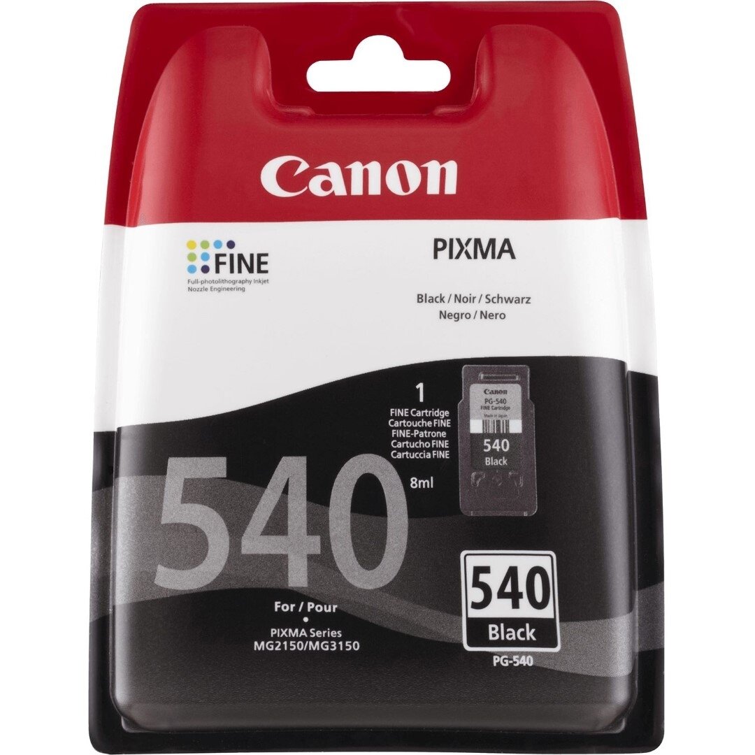 Kasetė Canon PG-540 (5225B005) BK 180 psl. OEM Kasetė Canon PG-540 (5225B005) BK 180 psl. OEM