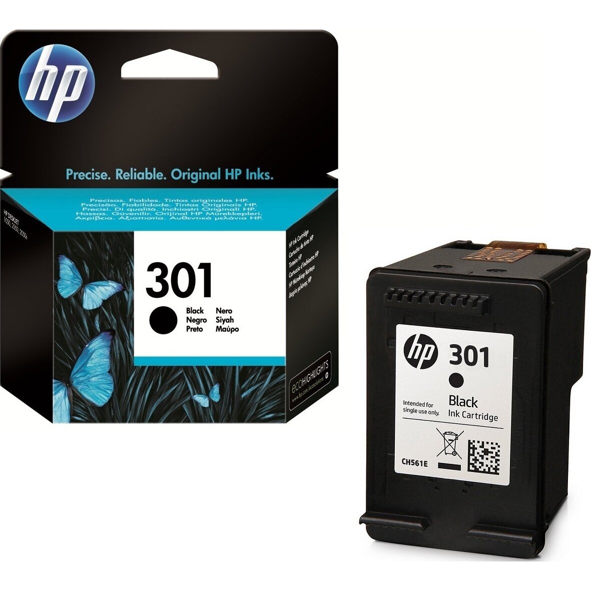 Kasetė HP No.301 (CH561EE) BK 190 psl. OEM Kasetė HP No.301 (CH561EE) BK 190 psl. OEM