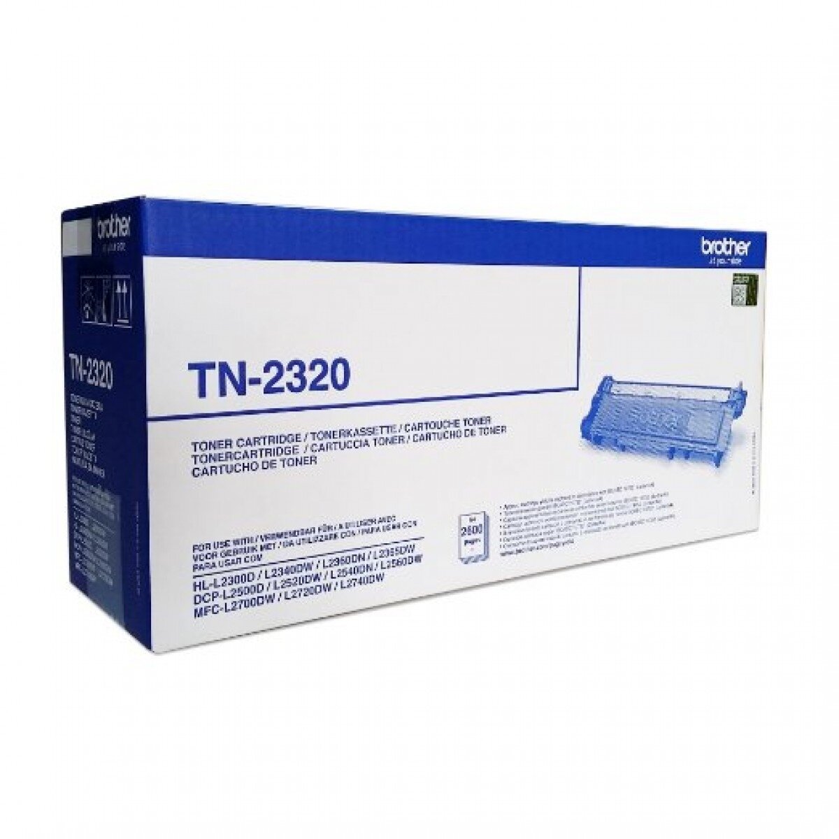 Kasetė Brother TN-2320 BK 2600psl OEM Kasetė Brother TN-2320 BK 2600psl OEM