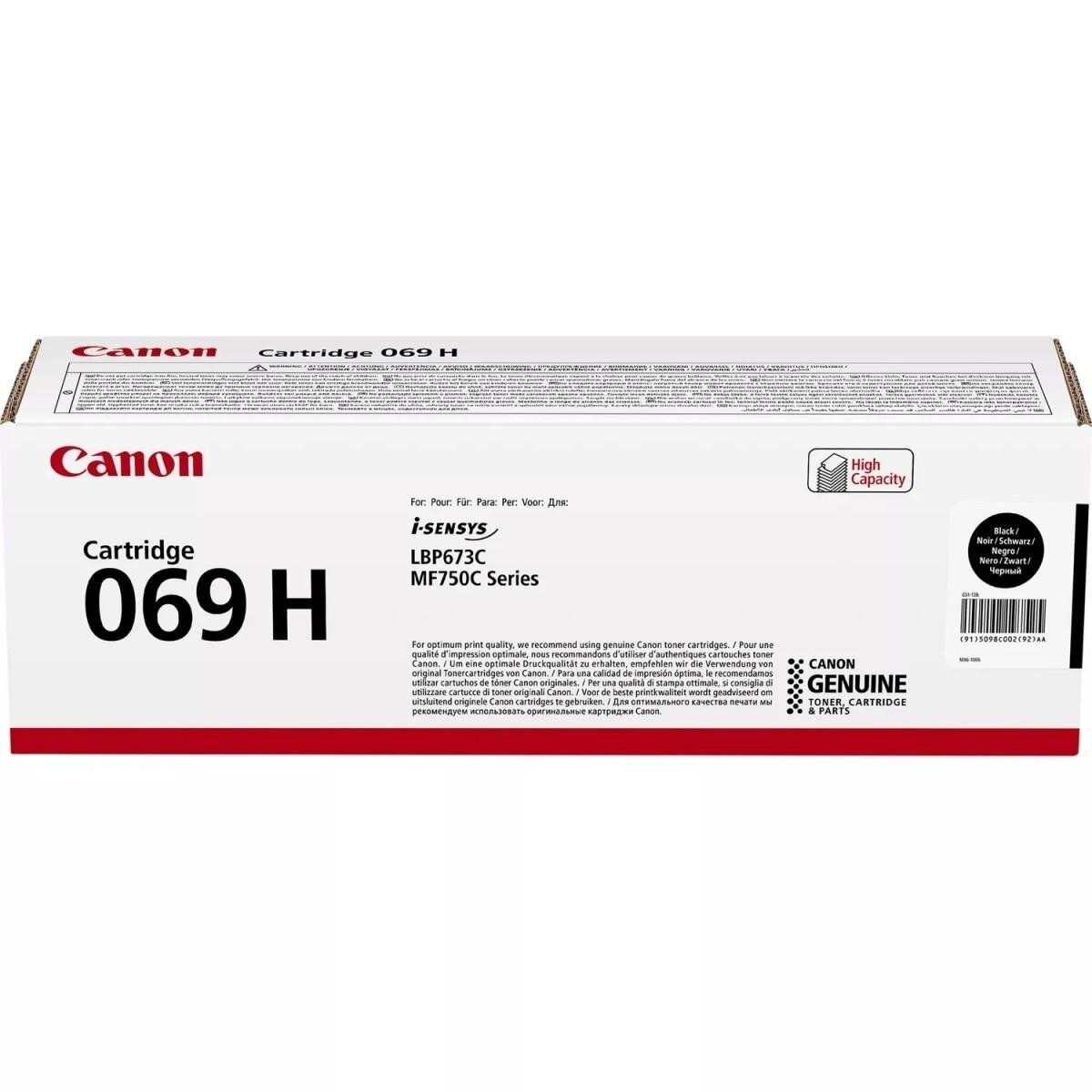 Kasetė Canon 069H (5098C002) BK 7.600psl OEM Kasetė Canon 069H (5098C002) BK 7.600psl OEM