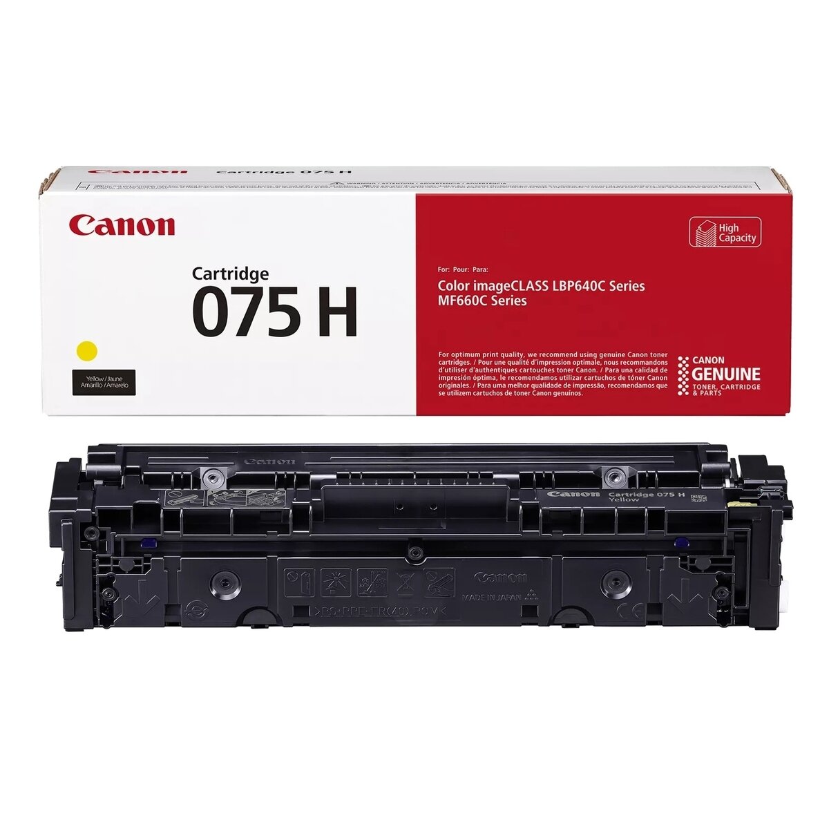 Kasetė Canon 075H (6366C002) YL 2500psl OEM Kasetė Canon 075H (6366C002) YL 2500psl OEM