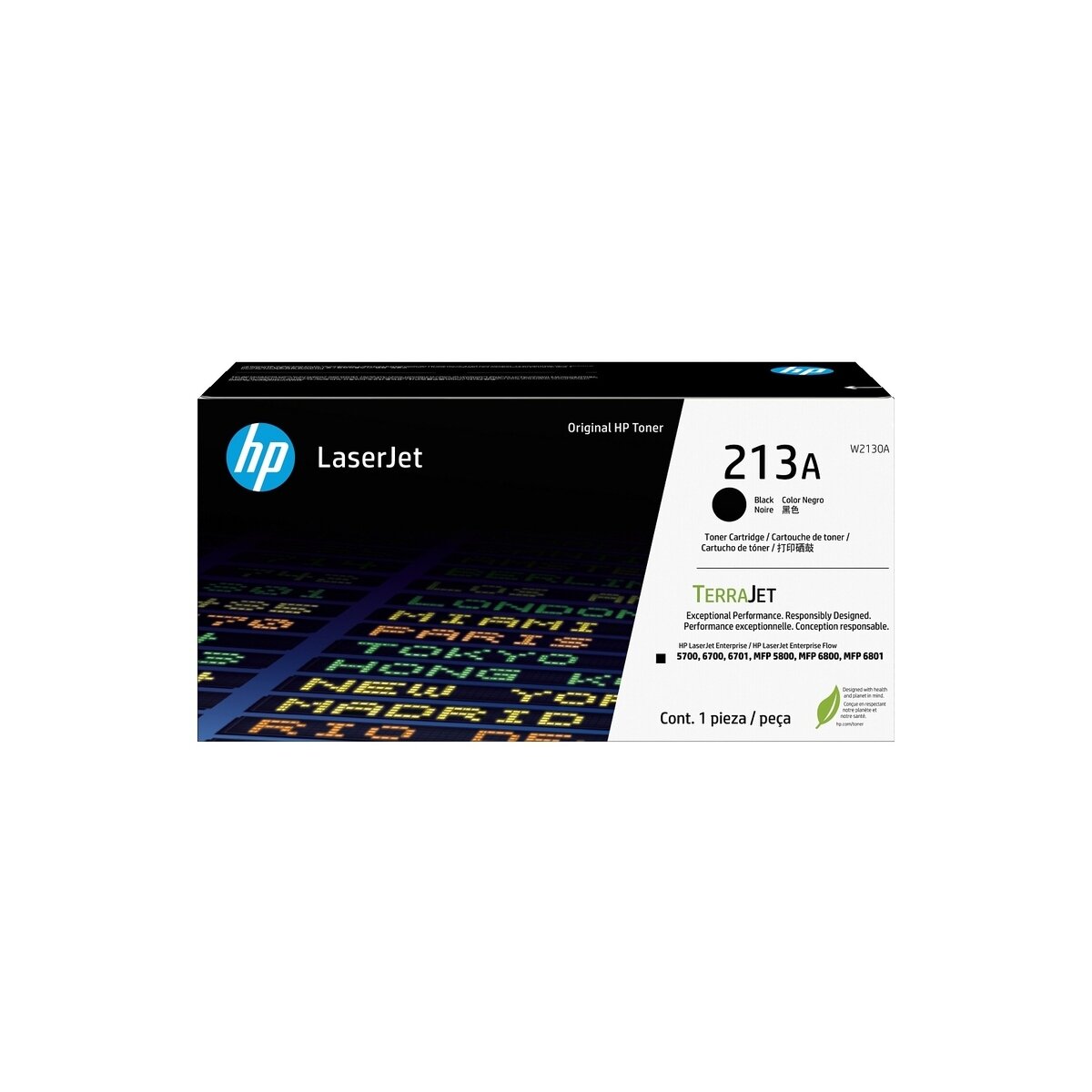 Kasetė HP No. 213A (W2130A) BK 3500psl OEM Kasetė HP No. 213A (W2130A) BK 3500psl OEM