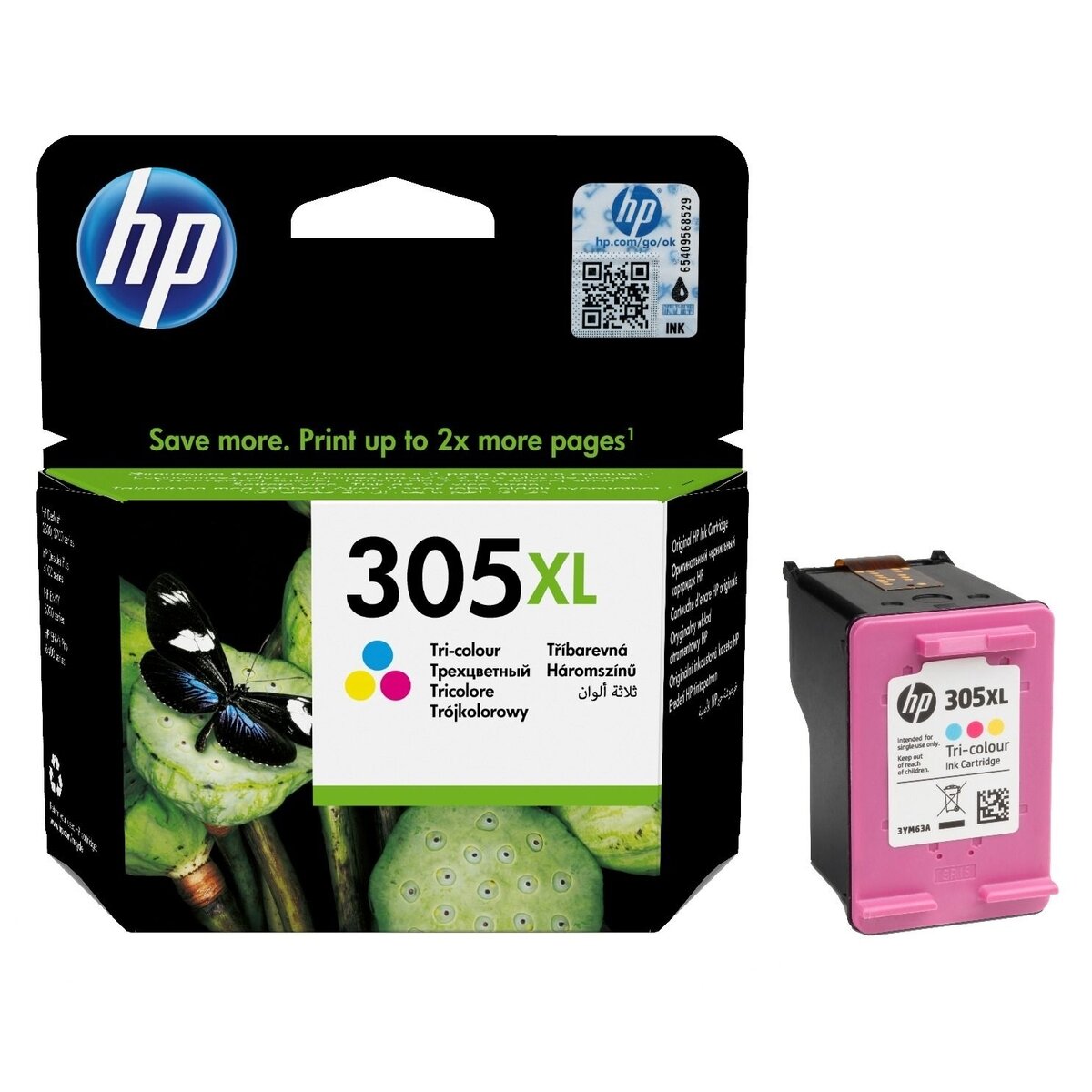 Kasetė HP No.305XL (3YM63AE) CMY 200psl OEM Kasetė HP No.305XL (3YM63AE) CMY 200psl OEM
