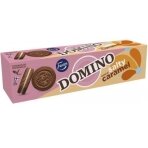 Kakaviniai sausainiai DOMINO, su sūrios karamelės skonio įdaru 175g