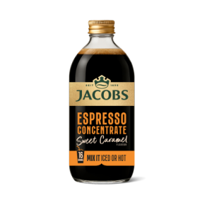 Kavos gėrimas JACOBS Espresso Caramel aromatizuotas, 485ml