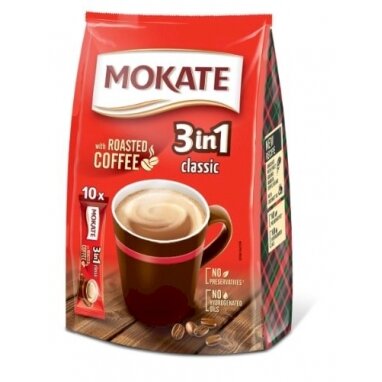 Kavos gėrimas MOKATE 3in1 Classic, maišelyje 10 x 17g