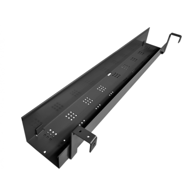 Kabelių valdymo dėklas, reguliuojamas 920-1500x120x115mm, Juoda