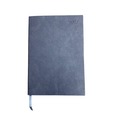 Kalendorius IMPERIAL, 2027, A5+, minkštu viršeliu, šv.pilka