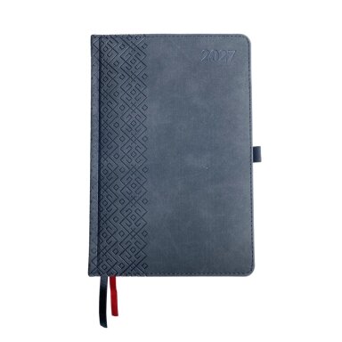 Kalendorius TRADITIONAL, 2027, PU, A5, juoda Kalendorius TRADITIONAL, 2027, PU, A5, juoda