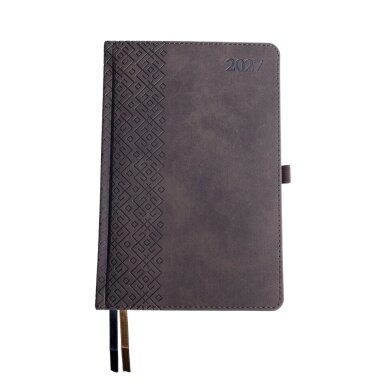 Kalendorius TRADITIONAL 2027, PU, A5, ruda Kalendorius TRADITIONAL 2027, PU, A5, ruda