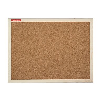 Kamštinė lenta MEMOBOARDS, 60x50 cm, medinis rėmas