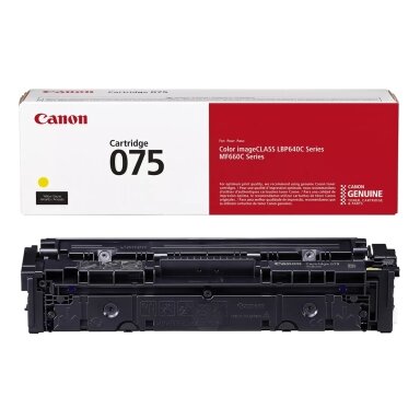 Kasetė Canon 075 (6362C002) YL 1300psl OEM Kasetė Canon 075 (6362C002) YL 1300psl OEM