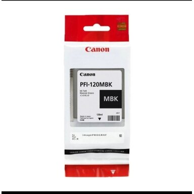 Kasetė Canon PFI-120MBK (2884C001) Mat BK 130ml OEM