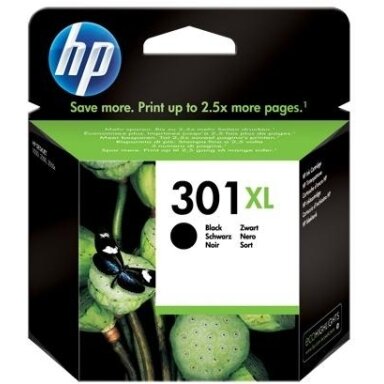 Kasetė HP No.301XL (CH563EE) BK 480 psl. OEM