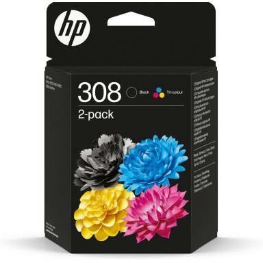Kasetė HP No.308 (6L6S6UE) CMYK 160+120psl OEM