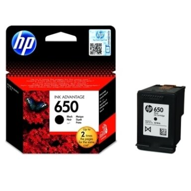 Kasetė HP No.650 (CZ101AE) BK 200 psl. OEM
