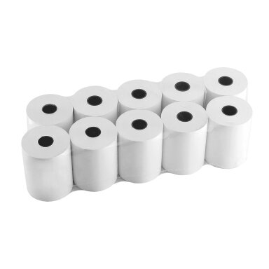 Kasos juosta, 57 mm x 43 m, terminis popierius, viensluoksnė (D60 mm), 10 vnt/pak Kasos juosta, 57 mm x 43 m, terminis popierius, viensluoksnė (D60 mm), 10 vnt/pak