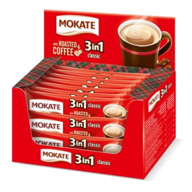 Kavos gėrimas MOKATE 3in1 Classic, dėžutėje, 24 x 17g Kavos gėrimas MOKATE 3in1 Classic, dėžutėje, 24 x 17g