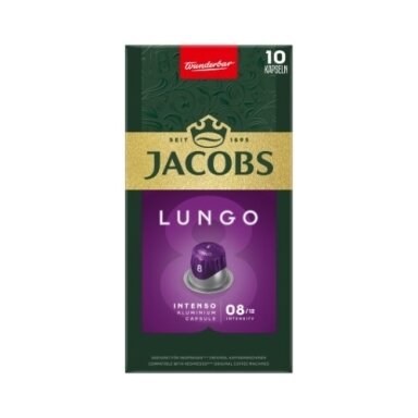 Kavos kapsulės JACOBS Lungo 8 Intenso, 52g