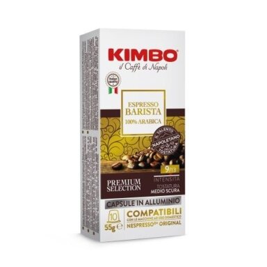 Kavos kapsulės KIMBO Espresso Barista, 10 x 5,5 g