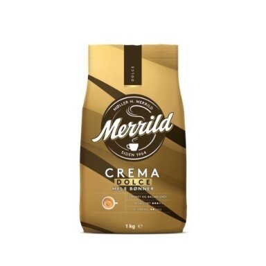 Kavos pupelės MERRILD Crema Dolce, 1 kg Kavos pupelės MERRILD Crema Dolce, 1 kg