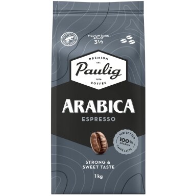 Kavos pupelės PAULIG ARABICA ESPRESSO, 1 kg Kavos pupelės PAULIG ARABICA ESPRESSO, 1 kg
