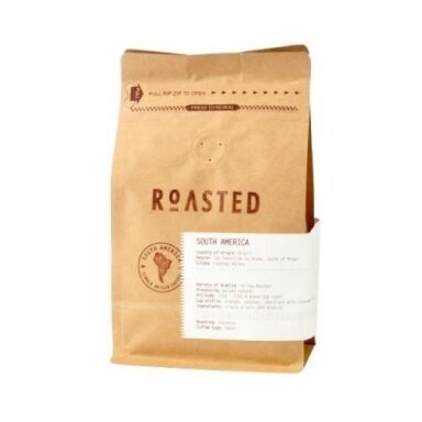 Kavos pupelės ROASTED Espresso, Brazil Fazenda Raihna, 100% rūšinė Arabika, 250 g
