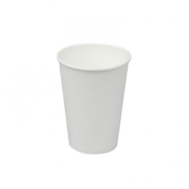 Kartoniniai puodeliai 180 ml, baltos, 100 vnt. pakuotėje