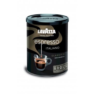 Kava LAVAZZA Espresso, malta, 250 g, metalinėje dėžutėje 1