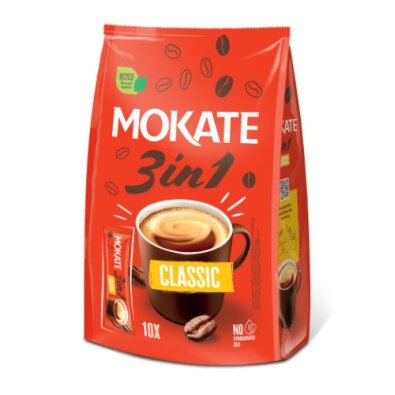 Kavos gėrimas MOKATE 3in1 Classic, maišelyje 10 x 17g